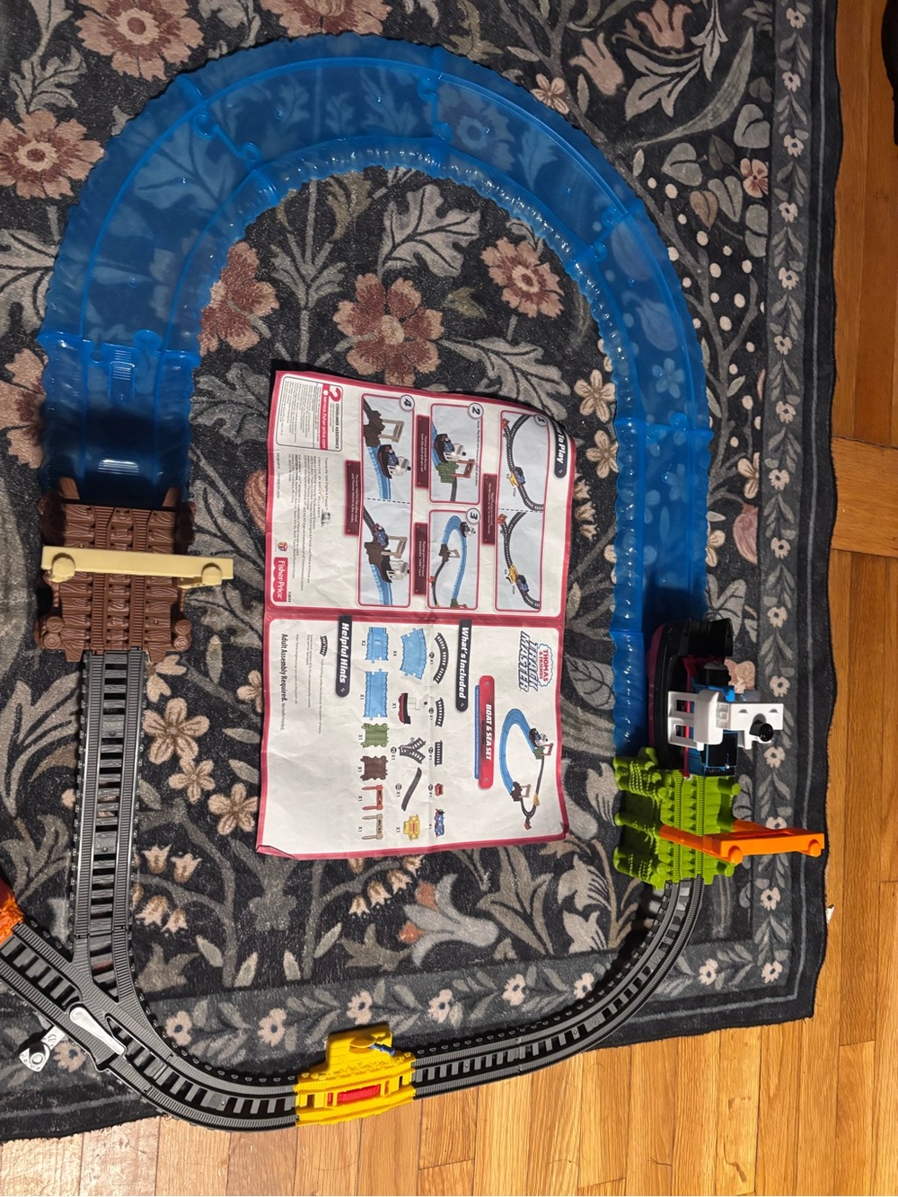 Thomas & Friends Blue Train Track Playset - boat and sea set